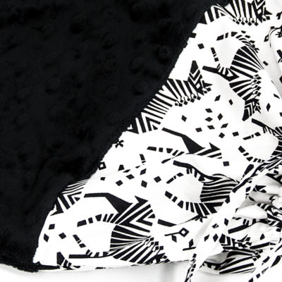 Woreczek dziecięcy Minky ZEBRA czarny zdj 2