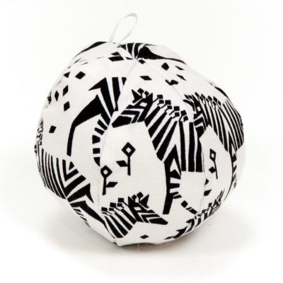 Ozdoba bawełniana kula ZEBRA