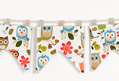 Ozdobne proporczyki z kolekcji LULI OWL 1