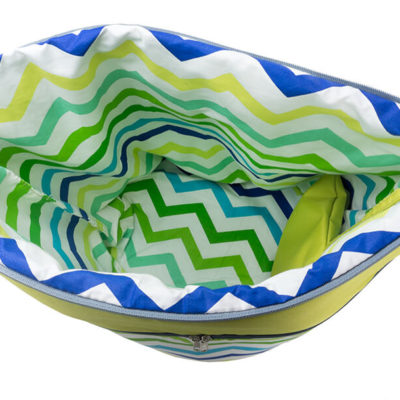 Torba na ramię OLIWKOWA, duża, z etui na drobiazgi 5