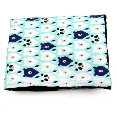 Kołderka TEDDY'S NIGHT 80x100 cm bawełna czarna Mon Miracle 1