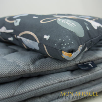 Komplet VELVET gray FRIENDS 80x100 cm i 30x40 cm 3