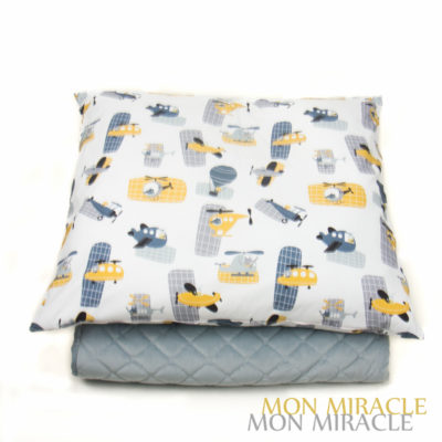 KOMPLET VELVET GRAY SKY 130x200, 70x80 3