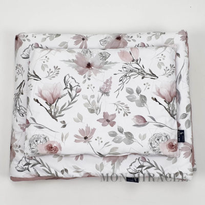 komplet bloom dark rose 80x100 30x40 cm